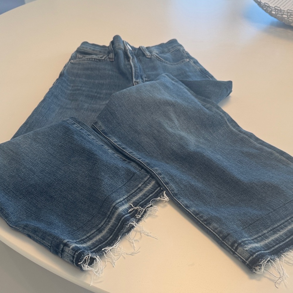 Frame Denim Le Slim Palazzo Blue Jeans